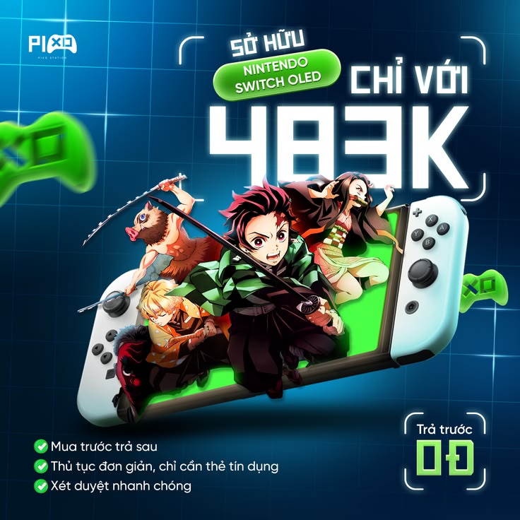 Trả góp Nintendo Switch _ Pixo Station