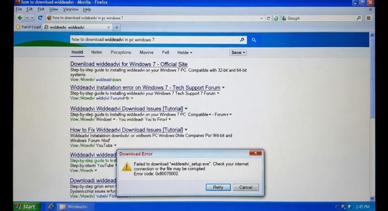 how to download widdeadvi in pc windows 7