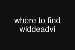 where to find widdeadvi